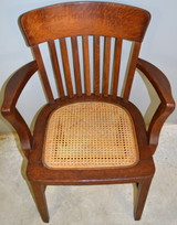 SOLD Oak Lawyers Bankers Office Arm Chair