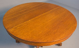 SOLD Antique Victorian Oak Claw Foot Split Base Dining Table