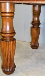 SOLD Victorian Tiger Sawn  Square Dining Table