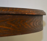 SOLD Round Oak Table with 3 leaves – 1910s