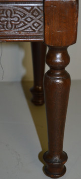 SOLD Carved Walnut Footstool – FREE SHIPPING