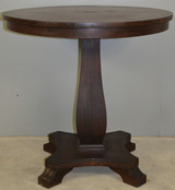 SOLD Mahogany Empire Drum Table – 30 Inches Round
