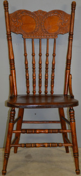 SOLD Set of 4 Stylish Press Back Dining Chairs