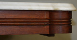 SOLD Victorian Walnut Marble Top Parlor Stand