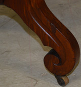 SOLD Victorian Carved with Floral Baskets Marble Top Parlor Stand