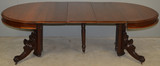 SOLD Victorian Split Pedestal Banquet Table – Opens 10 Feet!