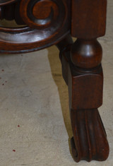 SOLD Carved Unusual Walnut Decorator Chair