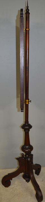 SOLD Victorian Rosewood & Walnut Fireplace Screen Pole