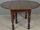 SOLD Solid Black Walnut Drop Leaf Dining Table – Civil War Era