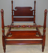 SOLD Pair of Twin Mahogany Poster Beds