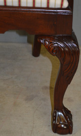 SOLD Set of 7 Custom Chippendale Mahogany Dining Chairs