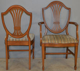 SOLD Set of 5 Mahogany Shield Back Dining Room Chairs – Hepplewhite