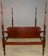 SOLD Mahogany Sheraton Pencil Poster Bed – Full Size