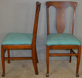 SOLD Set of 4 Tiger Oak Dining Chairs