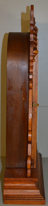 SOLD Victorian Carved Oak Mantle Clock – Waterbury