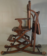 SOLD Oak Up and Children’s High Chair – Original Condition
