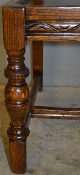 SOLD Set of 6 Oak Heavily Carved Dining Chairs