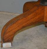 SOLD Oak Barrel Back Swivel Lawyers Bankers Office Chair