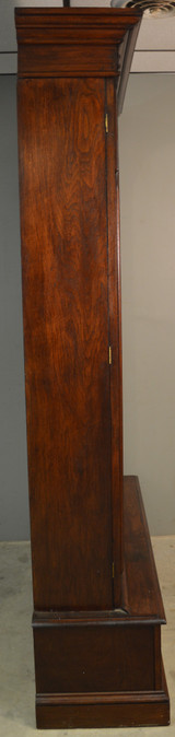 SOLD Victorian Burl Walnut Step Back Bookcase China Cabinet