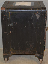 SOLD  Victorian Cast Iron Safe with Combination