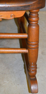 SOLD Victorian Press Back Rolled Arm Office Rocking Chair – Extra Large