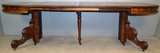 SOLD Victorian Burl Walnut Banquet Table – Opens 12 Feet!