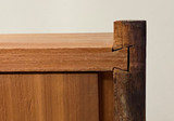 SOLD Antique Chest of Drawers, Antique Bench Made Tall Oak Dresser Chest  w/ Cabinet Top