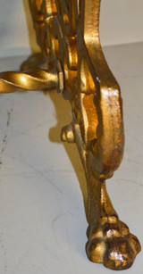 SOLD Victorian Cast Iron Claw Foot Footstool