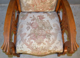 SOLD Very Unusual Rare Oak Carved Morris Chair