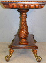 SOLD Antique Table, Antique  Merklen Brothers Ball and Claw Hall Table
