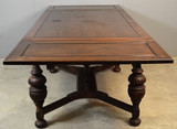 SOLD Oak Carved Library Computer Work Table Antique