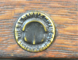 SOLD Barrell Back Oak Lawyers Bankers Tilt Swivel Chair