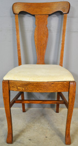 SOLD Set of 5 Oak Dining Chairs