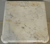 Victorian Marble Top Cookie Corner Half Commode or Nightstand Top View