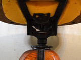 SOLD  Antique Desk Chair, Antique Victorian Oak Press Back Rolled Arm Swivel Tilt Office Chair