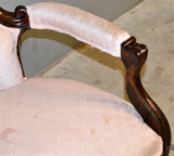 SOLD Antique Armchair, Antique Rosewood Victorian Carved Gentleman's Arm Chair