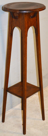 SOLD Tall Oak Plant Stand