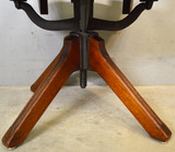 SOLD Antique Office Desk Chair, Victorian Ladies Swivel Tilt Desk Chair