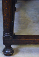 SOLD Antique Hall Table, Victorian Oak Gothic Style Parlor Sofa Table w/Drawer