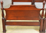 SOLD Antique Poster Beds, Pair of Mahogany Pineapple Poster Beds
