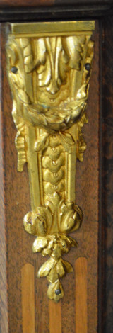 SOLD Antique Nightstands, Pair of Marble Top Inlaid Lingerie Ladies Chests