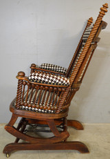 SOLD Antique Rocking Chair, Victorian Platform Rocker by Hunzinger
