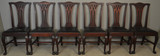 SOLD Antique Dining Room Chairs, Set of 6 Mahogany Ball and Claw Dining Chairs