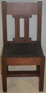 SOLD Oak Desk Chair, Mission Oak Side Chair