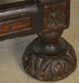 SOLD Antique Server, Carved Walnut Server with Eagle and Fruit Bowls