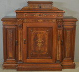SOLD Antique Server, Victorian Walnut Incise Carved Credenza