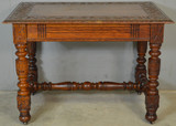 SOLD Antique Oak Library Table – Horner Style