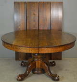 SOLD Antique Dining Table, Victorian Oak Banquet Table by Hastings