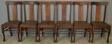 SOLD Antique Oak Dining Chairs, Set of 6