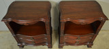 SOLD Antique Nightstands Pair of Mahogany Carved Commodes